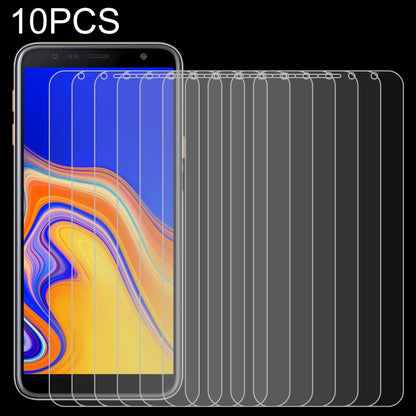 10 ชิ้น 0.26mm 9H 2.5D ฟิล์มกระจกนิรภัยสำหรับ Galaxy J4 +, For Galaxy J4+