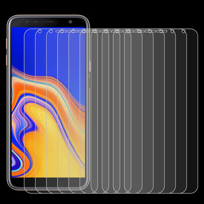 10 ชิ้น 0.26mm 9H 2.5D ฟิล์มกระจกนิรภัยสำหรับ Galaxy J4 +, For Galaxy J4+