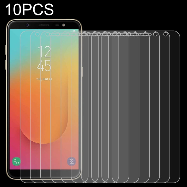 10 ชิ้น 0.26mm 9H 2.5D ฟิล์มกระจกนิรภัยสำหรับ Galaxy J8, For Galaxy J8+ (10 PCS)