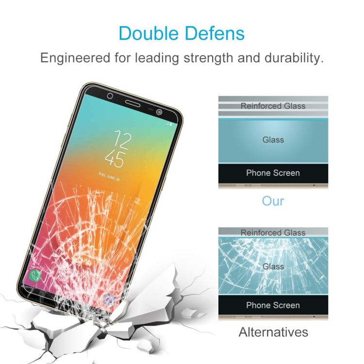 10 ชิ้น 0.26mm 9H 2.5D ฟิล์มกระจกนิรภัยสำหรับ Galaxy J8, For Galaxy J8+ (10 PCS)