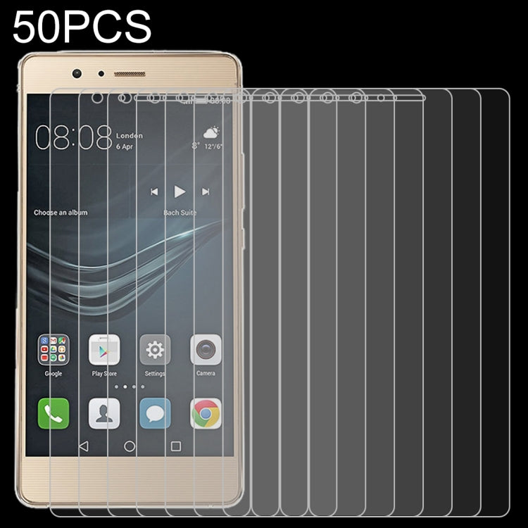50 ชิ้น 0.26mm 9H 2.5D ฟิล์มกระจกนิรภัยสำหรับ Huawei P9 lite ไม่มีแพ็คเกจขายปลีก, For P9 lite