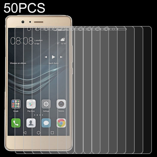 50 ชิ้น 0.26mm 9H 2.5D ฟิล์มกระจกนิรภัยสำหรับ Huawei P9 lite ไม่มีแพ็คเกจขายปลีก, For P9 lite