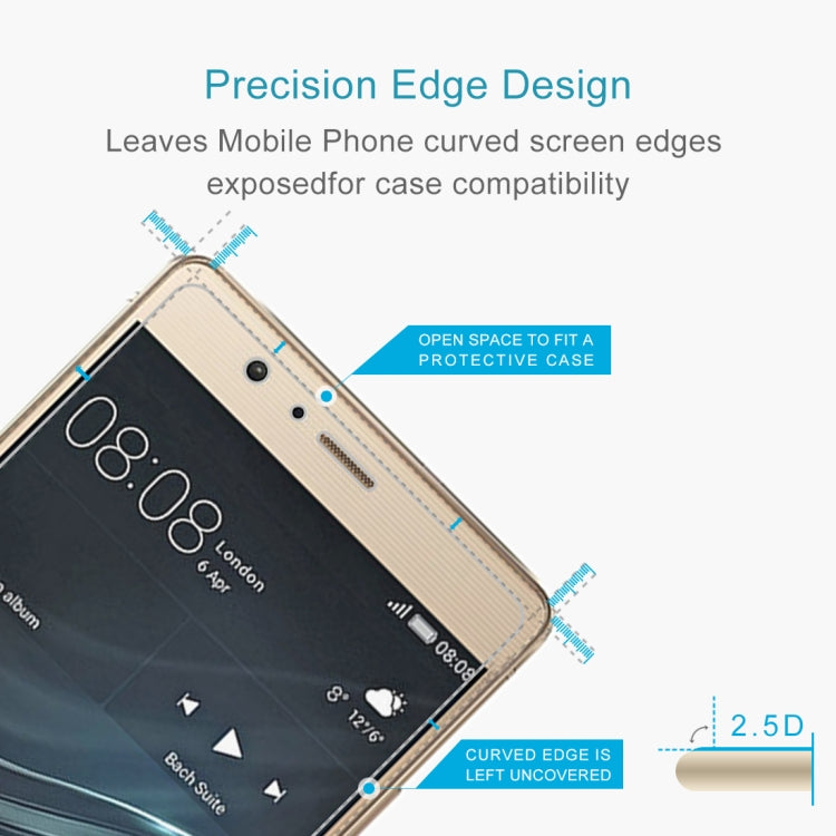 50 ชิ้น 0.26mm 9H 2.5D ฟิล์มกระจกนิรภัยสำหรับ Huawei P9 lite ไม่มีแพ็คเกจขายปลีก, For P9 lite
