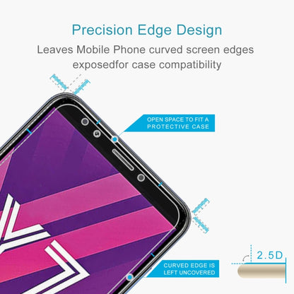 10 ชิ้น 0.26 มิลลิเมตร 9H 2.5D ฟิล์มกระจกนิรภัยสำหรับหัวเว่ย Y7 2018, For Y7 2018