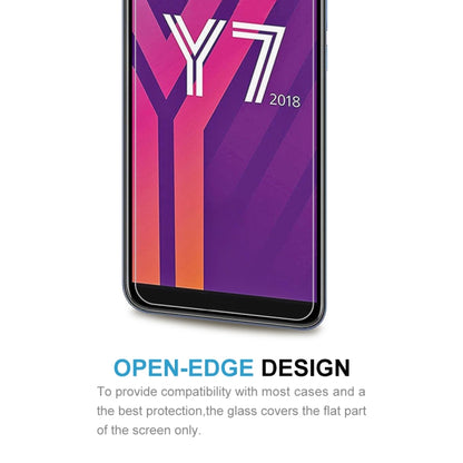 10 ชิ้น 0.26 มิลลิเมตร 9H 2.5D ฟิล์มกระจกนิรภัยสำหรับหัวเว่ย Y7 2018, For Y7 2018