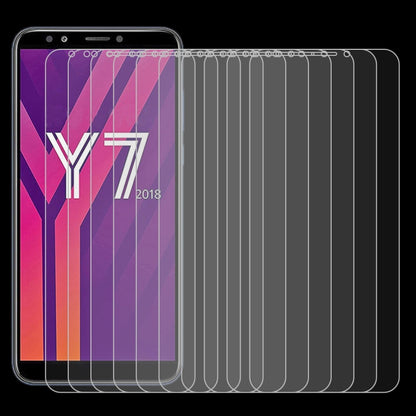 10 ชิ้น 0.26 มิลลิเมตร 9H 2.5D ฟิล์มกระจกนิรภัยสำหรับหัวเว่ย Y7 2018, For Y7 2018