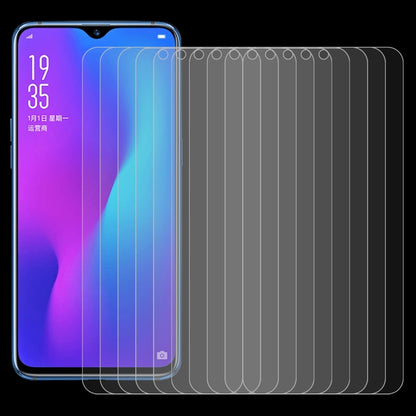 10 ชิ้น 0.26mm 9H 2.5D ฟิล์มกระจกนิรภัยสำหรับ OPPO R17 และ R17 Pro, For R17(10 PCS)