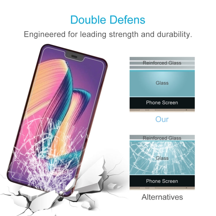 50 ชิ้น 0.26 มิลลิเมตร 9H 2.5D ฟิล์มกระจกนิรภัยสำหรับ Huawei Honor 9X / 9X Pro ไม่มีแพ็คเกจขายปลีก, For Honor 9X