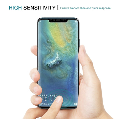 25 ชิ้น 0.3mm 9H ความแข็งพื้นผิว 3D ขอบโค้งแบบเต็มหน้าจอฟิล์มกระจกนิรภัยกันฝุ่นสำหรับ Huawei Mate 20 Pro, For Huawei Mate 20 Pro, Dust-proof