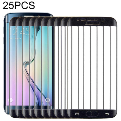 25 ชิ้นสำหรับ Galaxy S6 ขอบ 0.3 มิลลิเมตร 9H ความแข็งพื้นผิว 3D โค้งเต็มหน้าจอปกฟิล์มกระจกนิรภัยป้องกันการระเบิด