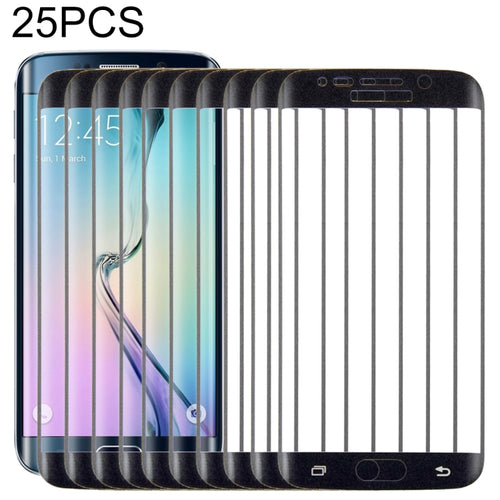25 ชิ้นสำหรับ Galaxy S6 ขอบ 0.3 มิลลิเมตร 9H ความแข็งพื้นผิว 3D โค้งเต็มหน้าจอปกฟิล์มกระจกนิรภัยป้องกันการระเบิด