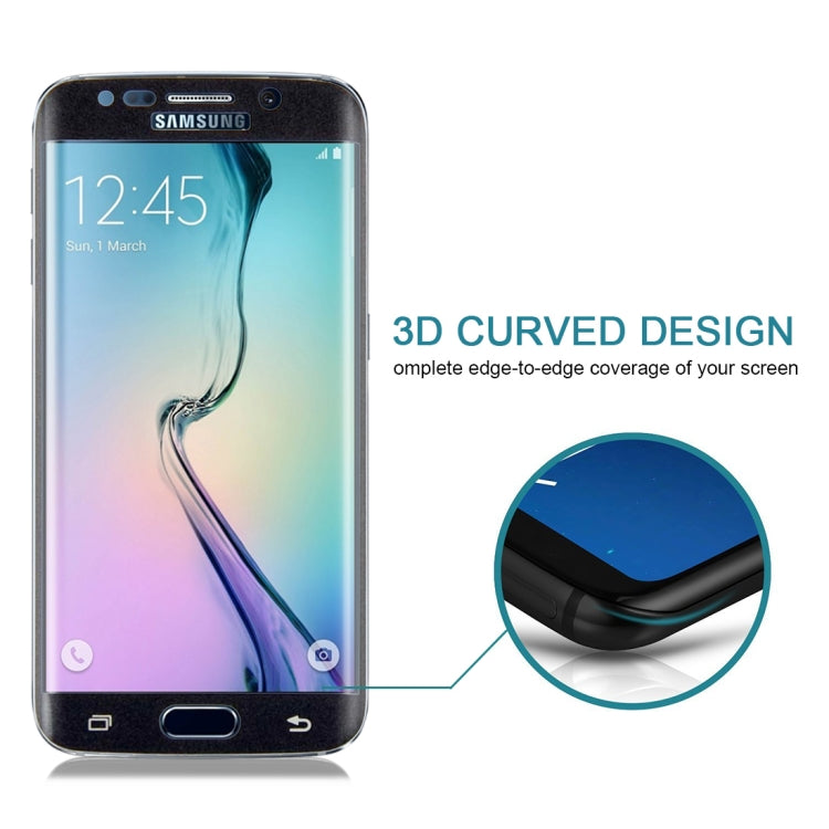 25 ชิ้นสำหรับ Galaxy S6 ขอบ 0.3 มิลลิเมตร 9H ความแข็งพื้นผิว 3D โค้งเต็มหน้าจอปกฟิล์มกระจกนิรภัยป้องกันการระเบิด