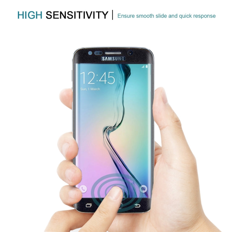25 ชิ้นสำหรับ Galaxy S6 ขอบ 0.3 มิลลิเมตร 9H ความแข็งพื้นผิว 3D โค้งเต็มหน้าจอปกฟิล์มกระจกนิรภัยป้องกันการระเบิด