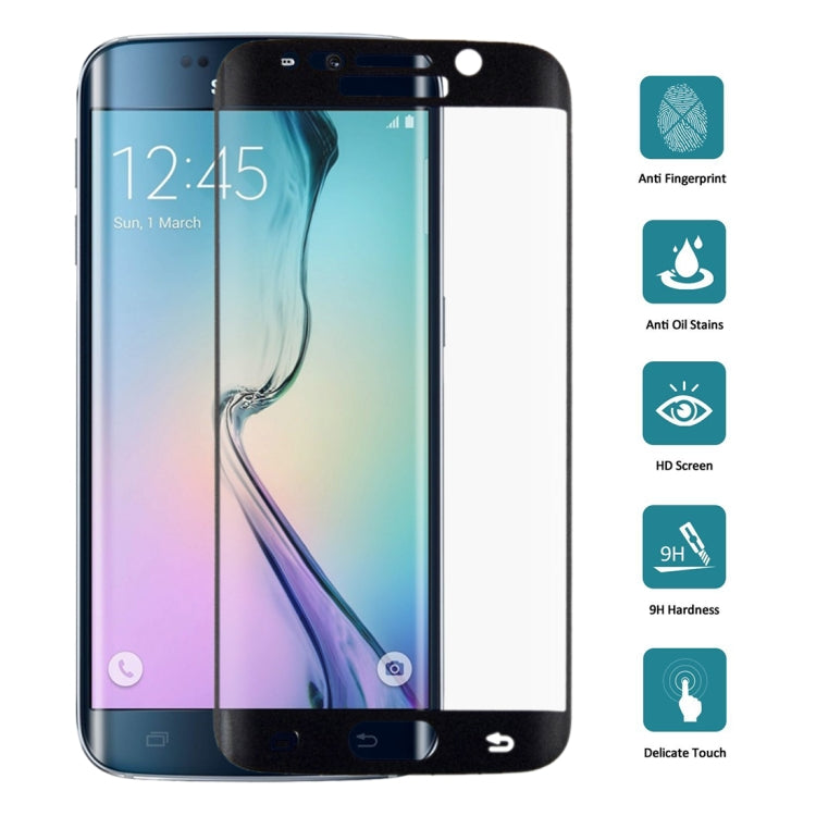 25 ชิ้นสำหรับ Galaxy S6 ขอบ 0.2 มิลลิเมตร 9H ความแข็งพื้นผิว 3D พื้นผิวโค้งเต็มหน้าจอปกฟิล์มกระจกนิรภัยป้องกันการระเบิด