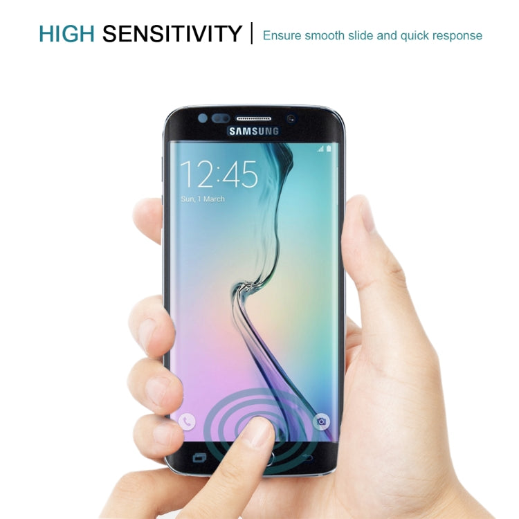 25 ชิ้นสำหรับ Galaxy S6 ขอบ 0.2 มิลลิเมตร 9H ความแข็งพื้นผิว 3D พื้นผิวโค้งเต็มหน้าจอปกฟิล์มกระจกนิรภัยป้องกันการระเบิด