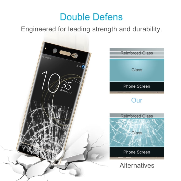 25 ชิ้นสำหรับ Sony Xperia XA1 อัลตร้า 0.33 มิลลิเมตร 9 H ความแข็งพื้นผิว 3D โค้งเต็มหน้าจอกระจกกันรอยหน้าจอ, For Sony Xperia XA1 Ultra