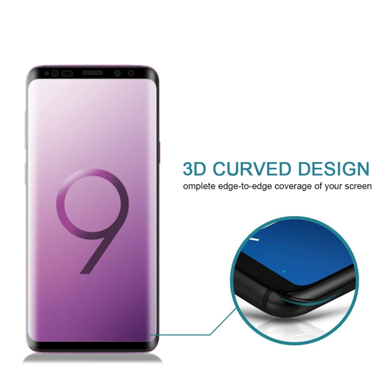 25 ชิ้นสำหรับ Galaxy Note9 0.3 มิลลิเมตร 9H ความแข็งพื้นผิว 3D ขอบโค้งเต็มหน้าจอฟิล์มกระจกนิรภัย, For Galaxy Note9