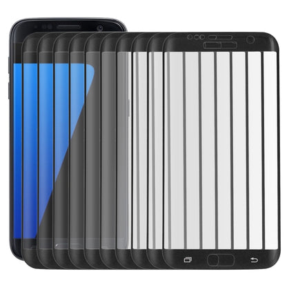 25 ชิ้นสำหรับ Galaxy S7 ขอบ / G935 0.26 มิลลิเมตร 9H ความแข็งพื้นผิว 3D ป้องกันการระเบิด Colorized ผ้าไหมหน้าจอกระจกฟิล์มแบบเต็มหน้าจอ