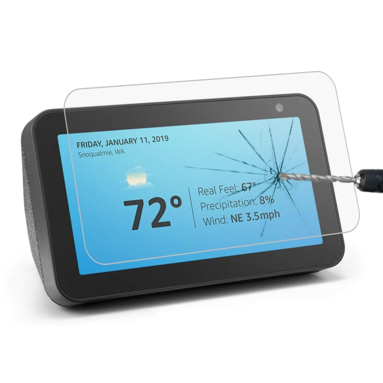 ฟิล์มกระจกนิรภัยป้องกันการระเบิด 9H 2.5D สำหรับ Amazon Echo Show 5