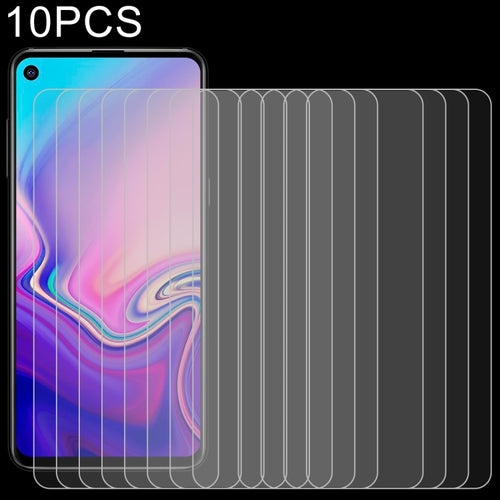 10 ชิ้น 0.26 มิลลิเมตร 9H 2.5D ฟิล์มกระจกนิรภัยป้องกันการระเบิดสำหรับ Galaxy A8s, For Galaxy A8s