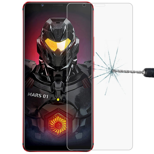 ฟิล์มกระจกนิรภัยป้องกันการระเบิด 0.26mm 9H 2.5D สำหรับ ZTE Nubia Red Magic MARS, ZTE Nubia Red Magic MARS