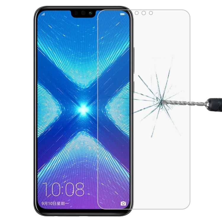 ฟิล์มกระจกนิรภัยป้องกันการระเบิด 0.26 มม. 9H 2.5D สำหรับ Huawei Honor 8X, For Honor 8X