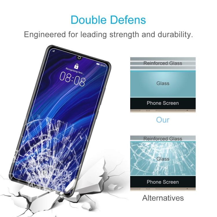 ฟิล์มกระจกนิรภัย 0.26 มม. 9H 2.5D สำหรับ Huawei P30/NOVA4E, For P30 (1 PCS)