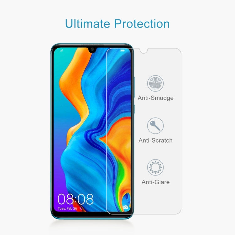 100 ชิ้น 0.26mm 9H 2.5D ฟิล์มกระจกนิรภัยสำหรับ Huawei P30 Lite, For Huawei P30 Lite (100 PCS)