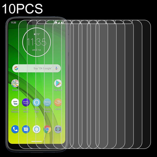10 ชิ้น 0.26 มิลลิเมตร 9H 2.5D ฟิล์มกระจกนิรภัยสำหรับ Motorola Moto G7 ไถ, For Moto G7 Plower (10 PCS)