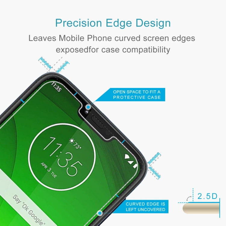 10 ชิ้น 0.26 มิลลิเมตร 9H 2.5D ฟิล์มกระจกนิรภัยสำหรับ Motorola Moto G7 ไถ, For Moto G7 Plower (10 PCS)