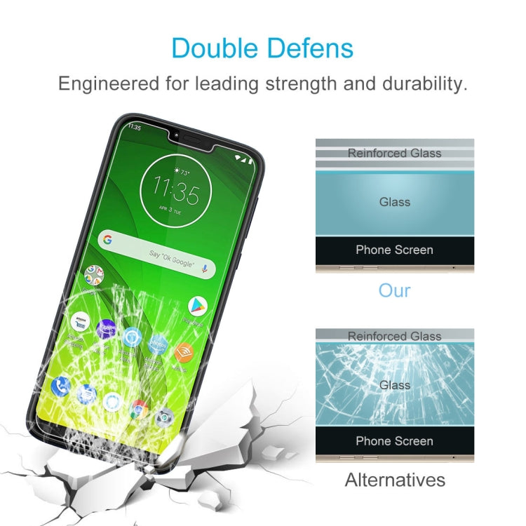 10 ชิ้น 0.26 มิลลิเมตร 9H 2.5D ฟิล์มกระจกนิรภัยสำหรับ Motorola Moto G7 ไถ, For Moto G7 Plower (10 PCS)