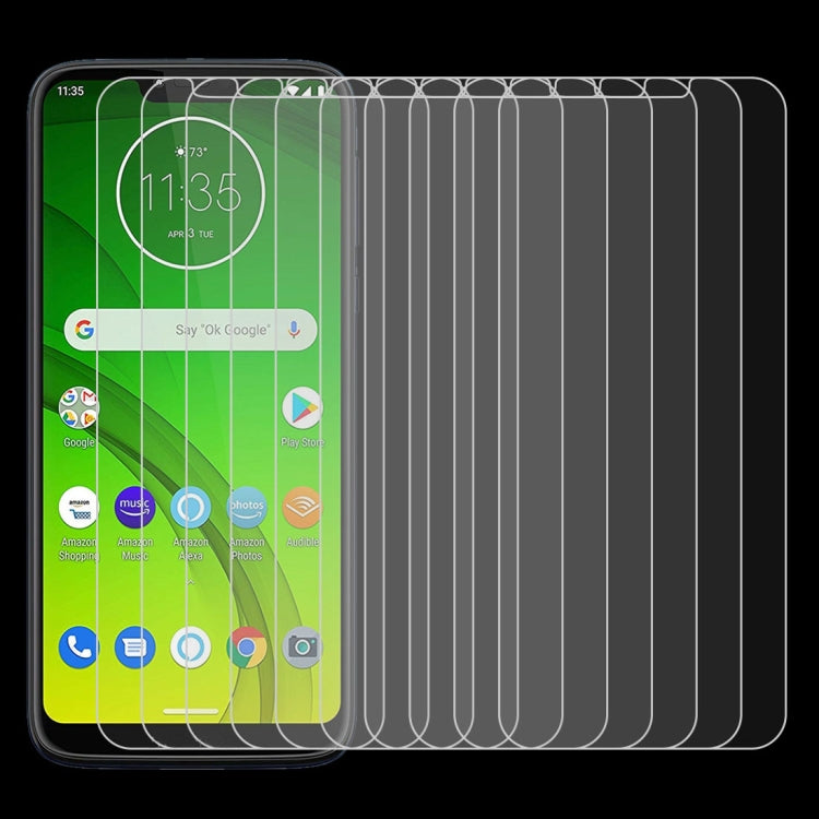 10 ชิ้น 0.26 มิลลิเมตร 9H 2.5D ฟิล์มกระจกนิรภัยสำหรับ Motorola Moto G7 ไถ, For Moto G7 Plower (10 PCS)