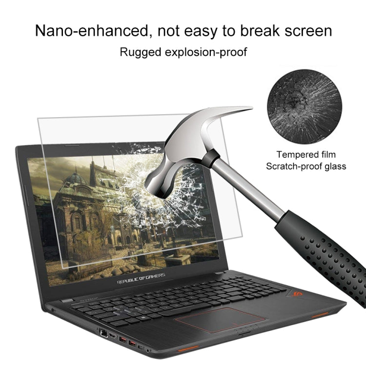 ฟิล์มป้องกันกระจกนิรภัยหน้าจอแล็ปท็อป HD สำหรับ ASUS ROG GL553VE 15.6 นิ้ว, For ASUS ROG GL553VE 15.6 inch