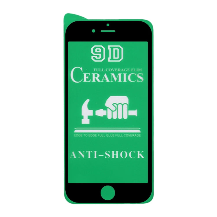 25 ชิ้น 2.5D เต็มกาวเต็มปกฟิล์มเซรามิกสำหรับ iPhone 6, For iPhone 6 (Black)(25 PCS)