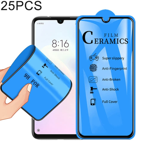 25 ชิ้น 2.5D เต็มกาวเต็มปกเซรามิกฟิล์มสำหรับ Xiaomi R Edmi หมายเหตุ 7 / R Edmi หมายเหตุ 7 Pro, For Xiaomi Redmi Note 7 / Redmi Note 7 Pro (25 PCS)