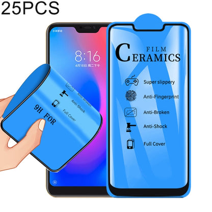 25 ชิ้น 2.5D เต็มกาวเต็มปกฟิล์มเซรามิกสำหรับ Xiaomi R Edmi 6 Pro / Mi A2 Lite, For Xiaomi Redmi 6 Pro / Mi A2 Lite (25 PCS)
