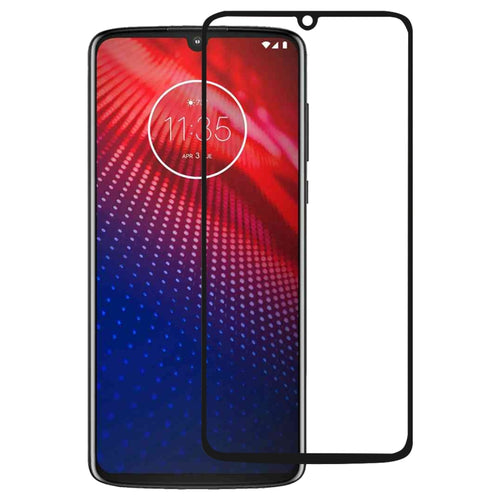 ฟิล์มกระจกนิรภัยแบบเต็มหน้าจอแบบเต็มกาวสำหรับ Motorola Moto Z4, For Motorola Moto Z4