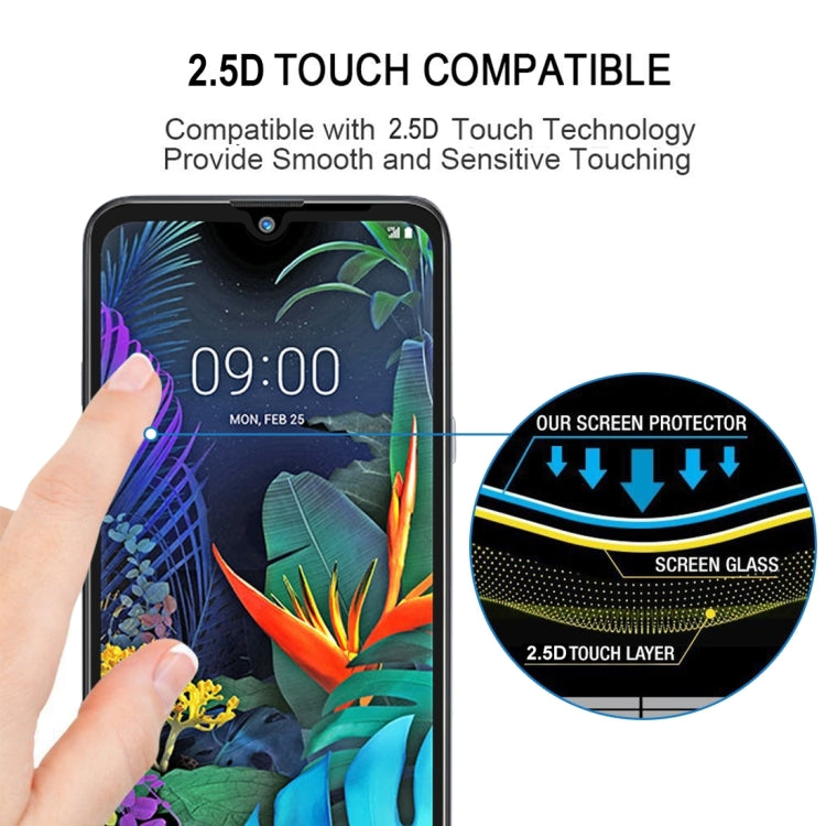 ฟิล์มกระจกนิรภัยแบบเต็มหน้าจอ 9H สำหรับ LG X6 (2019) / Q60 / K50, For LG X6 (2019) / Q60 / K50 (1 PCS)