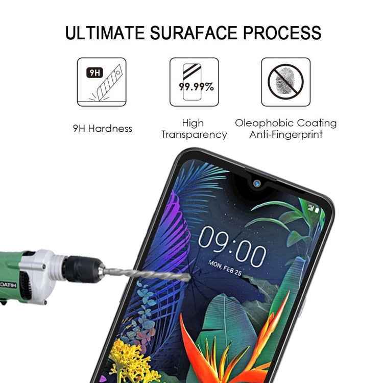 ฟิล์มกระจกนิรภัยแบบเต็มหน้าจอ 9H สำหรับ LG X6 (2019) / Q60 / K50, For LG X6 (2019) / Q60 / K50 (1 PCS)