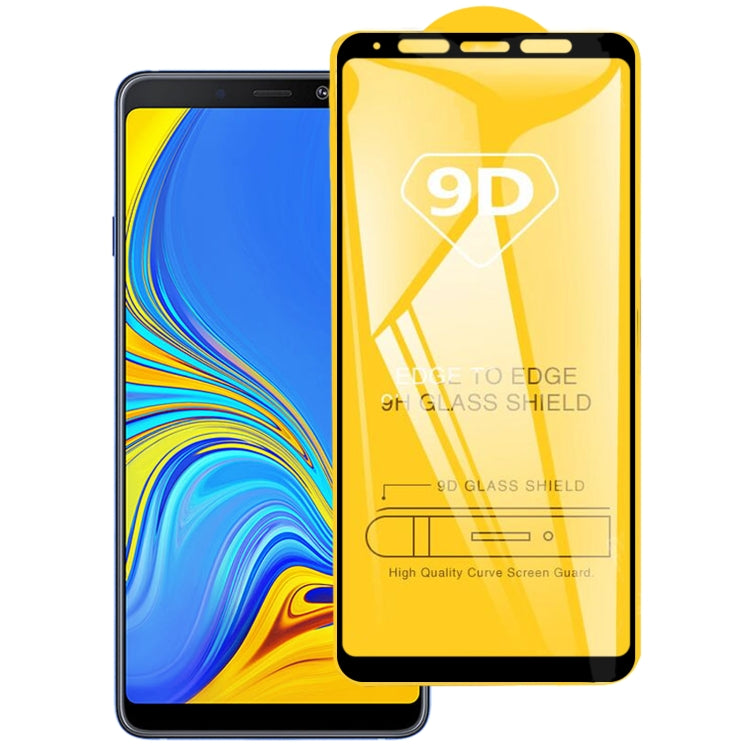 Full กาวเต็มฝาครอบปกป้องหน้าจอฟิล์มกระจกนิรภัยสำหรับ Galaxy A9 (2018), For Galaxy A9 (2018)