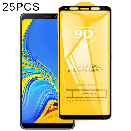 25 ชิ้นเต็มกาวเต็มฝาครอบป้องกันหน้าจอฟิล์มกระจกนิรภัยสำหรับ Galaxy A9 (2018), For Galaxy A9 (2018)