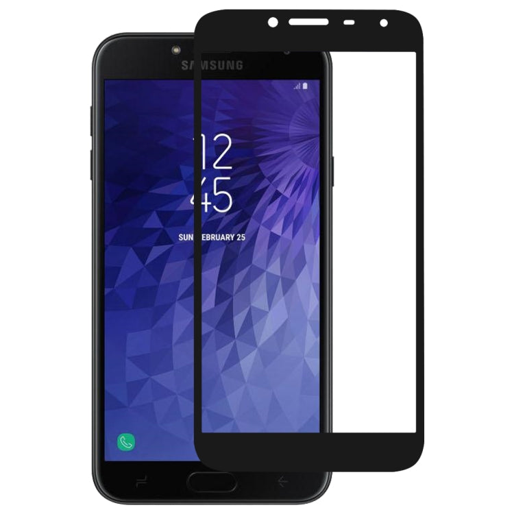 Full กาวเต็มฝาครอบปกป้องหน้าจอฟิล์มกระจกนิรภัยสำหรับ Galaxy J4 (2018), For Galaxy J4 (2018)