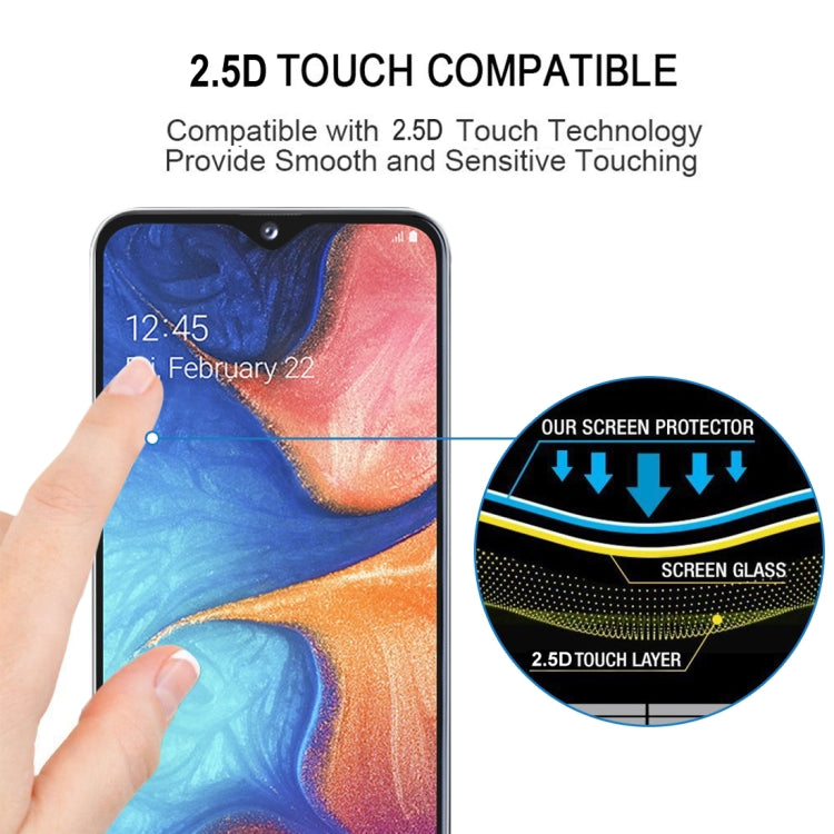 Full กาวเต็มฝาครอบปกป้องหน้าจอฟิล์มกระจกนิรภัยสำหรับ Galaxy J4 (2018), For Galaxy J4 (2018)