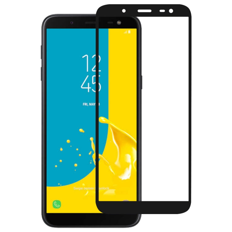 Full กาวเต็มฝาครอบปกป้องหน้าจอฟิล์มกระจกนิรภัยสำหรับ Galaxy J6 (2018), For Galaxy J6 (2018)