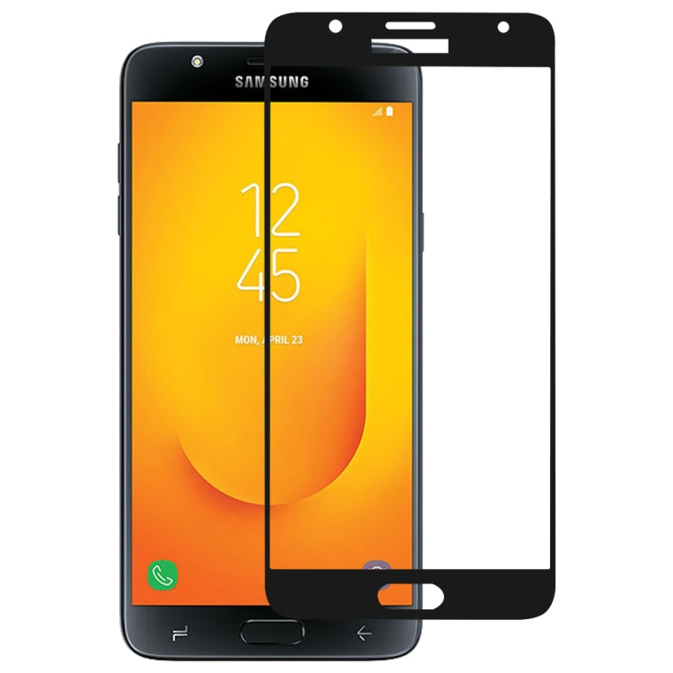 Full Glue Full Cover Screen Protector ฟิล์มกระจกนิรภัยสำหรับ Galaxy J7 Duo, For Galaxy J7 Duo