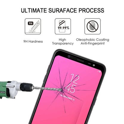 Full กาวเต็มฝาครอบปกป้องหน้าจอฟิล์มกระจกนิรภัยสำหรับ Galaxy J8 (2018), For Galaxy J8 (2018)