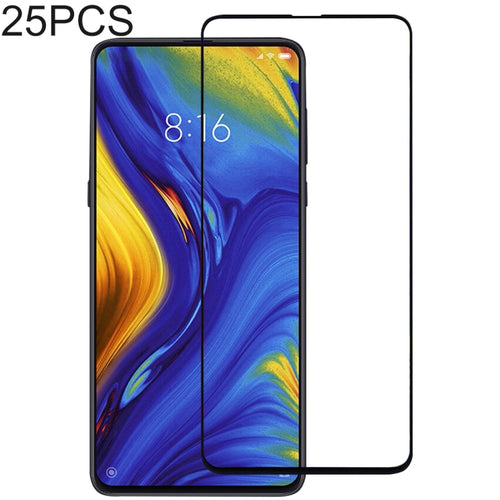25 ชิ้นกาวเต็มคลุมทั้งหมดปกป้องหน้าจอฟิล์มกระจกนิรภัยสำหรับ Xiaomi Mi Mix 3 / Mi Mix 3 5G, For Xiaomi Mi Mix 3 / Mi Mix 3 5G