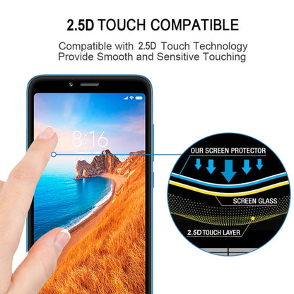 25 ชิ้นเต็มกาวเต็มฝาครอบป้องกันหน้าจอฟิล์มกระจกนิรภัยสำหรับ Xiaomi R Edmi 7A, For Xiaomi Redmi 7A