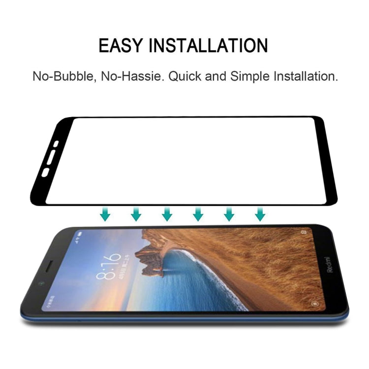25 ชิ้นเต็มกาวเต็มฝาครอบป้องกันหน้าจอฟิล์มกระจกนิรภัยสำหรับ Xiaomi R Edmi 7A, For Xiaomi Redmi 7A
