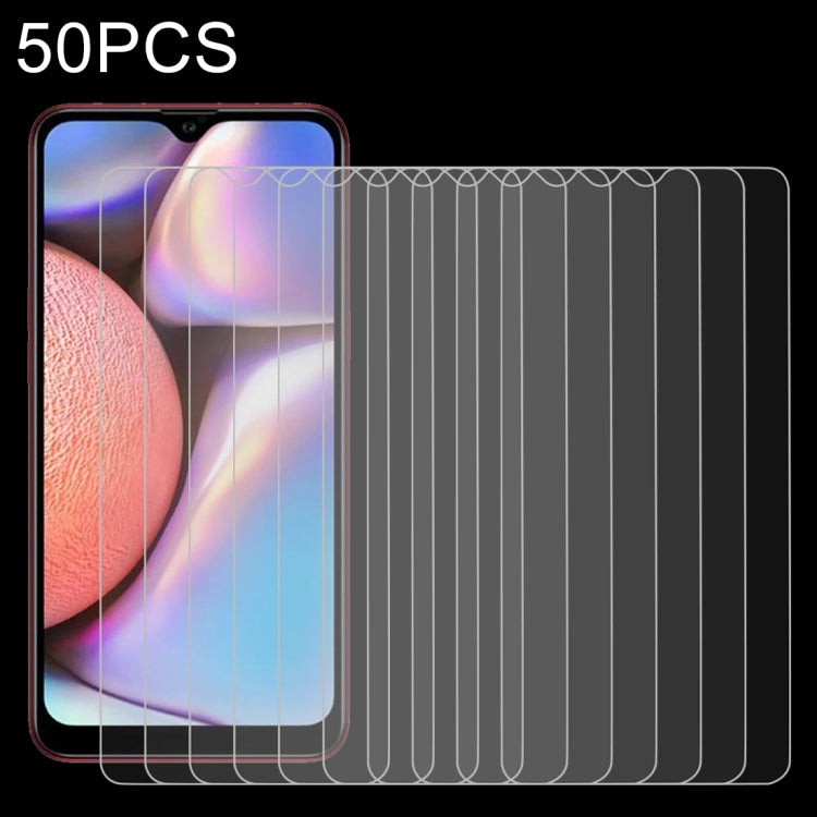 50 ชิ้น 0.26mm 9H 2.5D ฟิล์มกระจกนิรภัยสำหรับ Galaxy A10s, For Galaxy A10s (50 PCS)
